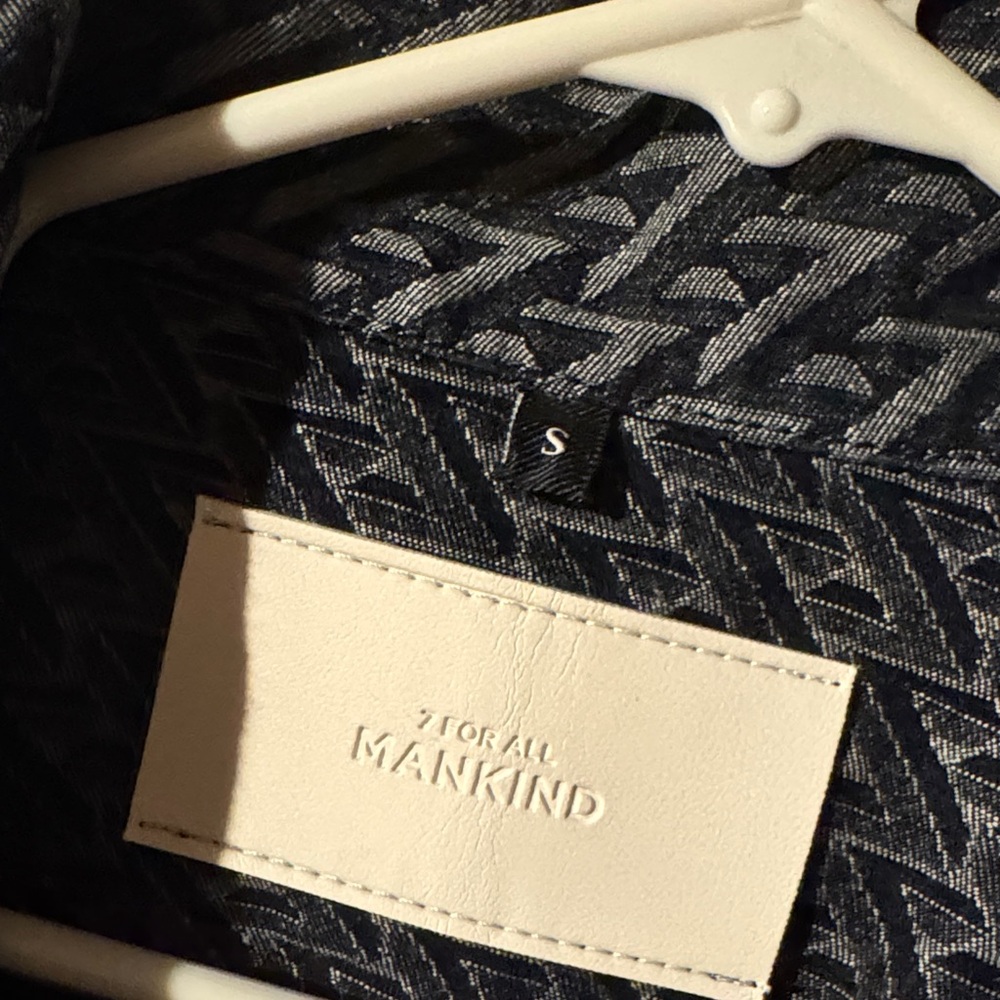 7 For All Mankind Black and Gray Textured Jacket - Picture 8 of 10